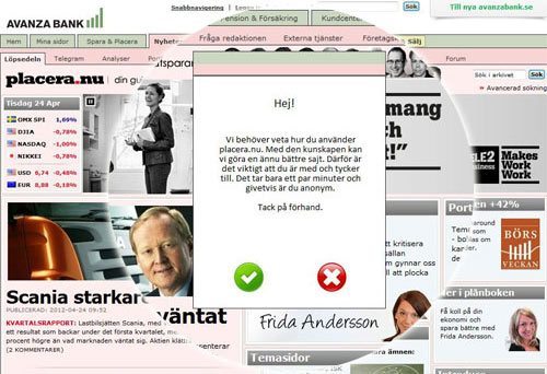 avanza-popup-webbplatsundersokning