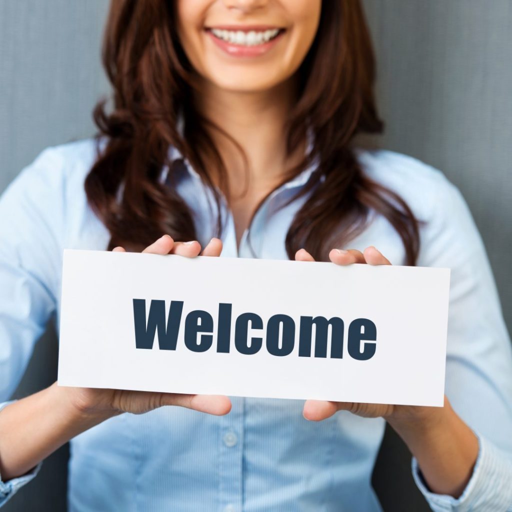 Welcome Sign - improve your employee onboarding process