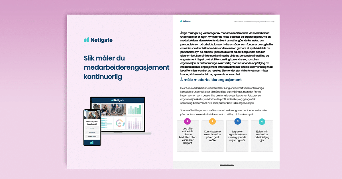 Slik måler du medarbeiderengasjement kontinuerlig