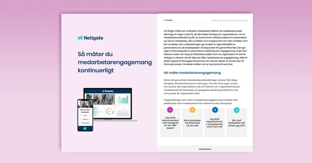 Så mäter du medarbetarengagemang kontinuerligt
