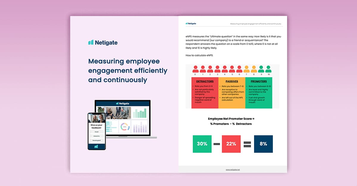 The ultimate guide to Employee Net Promoter Score (eNPS)