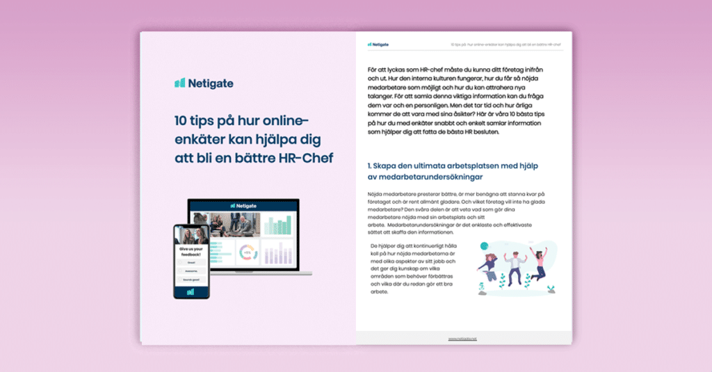 10 tips på hur online-enkäter kan hjälpa dig att bli en bättre HR-chef