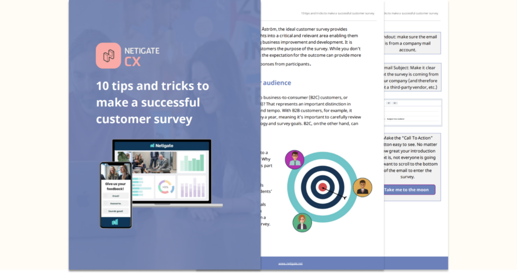 10 tips & tricks for creating a successful customer survey