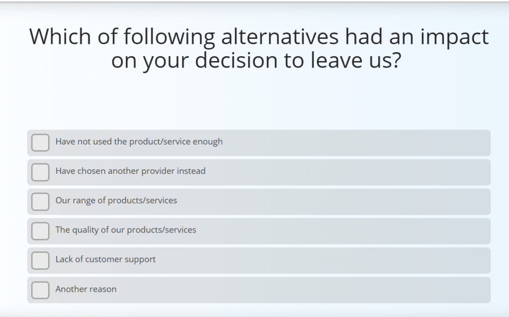 Churn Survey