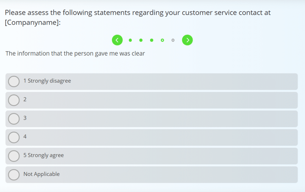 customer service template