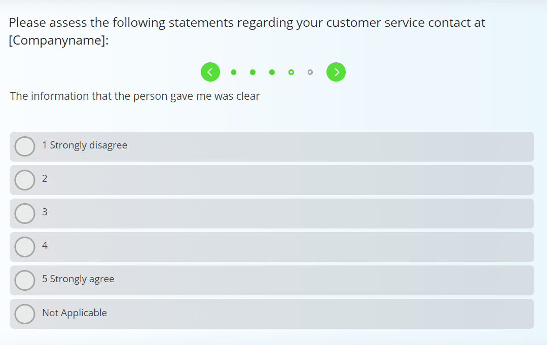 customer service template