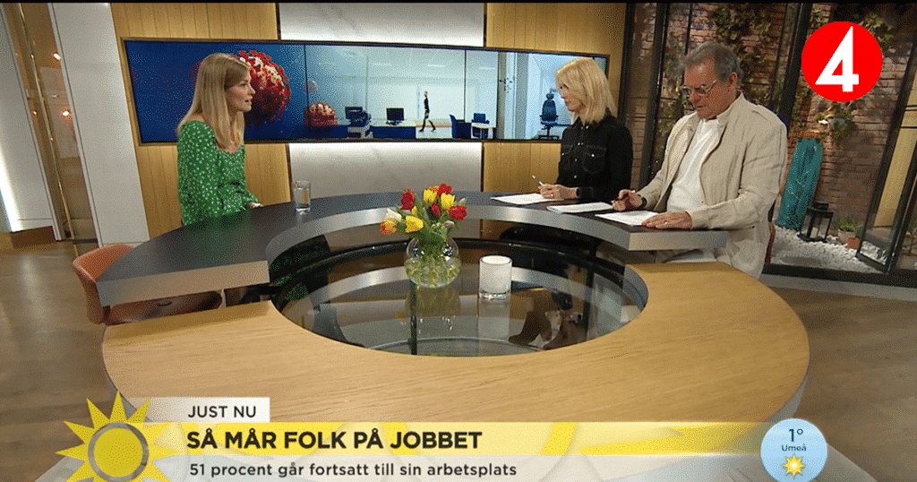 Netigates undersökning presenteras på TV4: Hur mår Sveriges anställda?