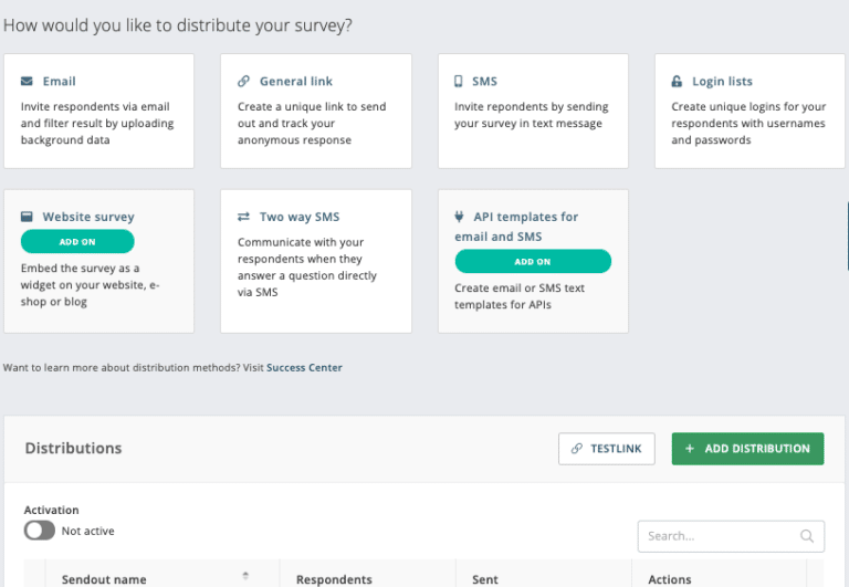 Survey form