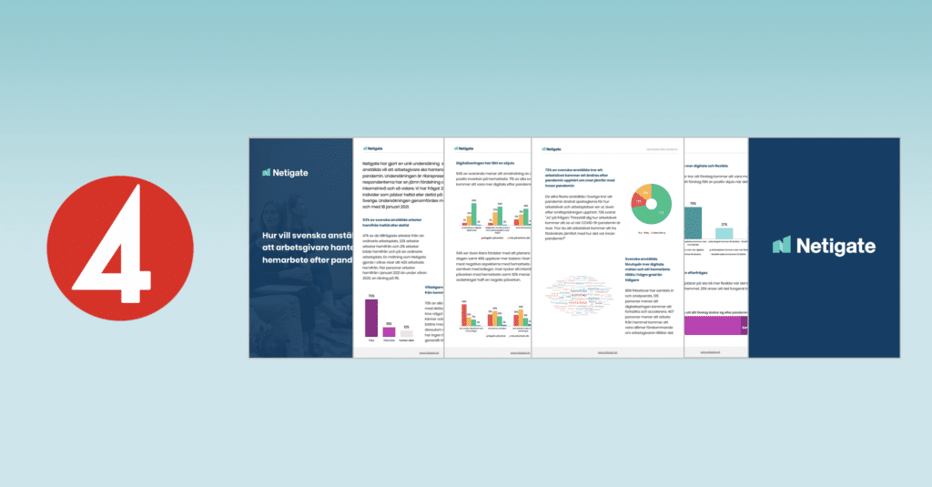Flere ønsker å jobbe hjemmefra etter pandemien – Netigates rapport på svensk TV4