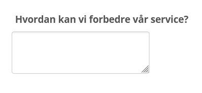 Åpne svar i spørreskjema