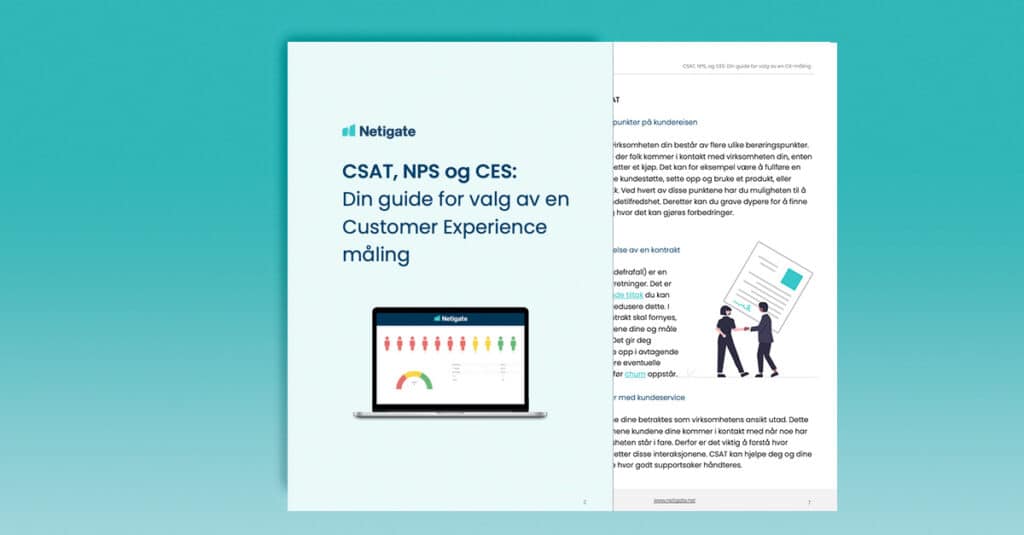 CSAT, NPS og CES: Din guide for valg av en Customer Experience måling
