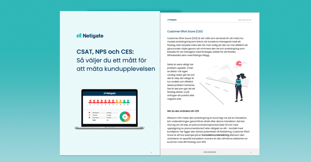 CSAT, NPS och CES: Så väljer du ett mått för att mäta kundupplevelsen