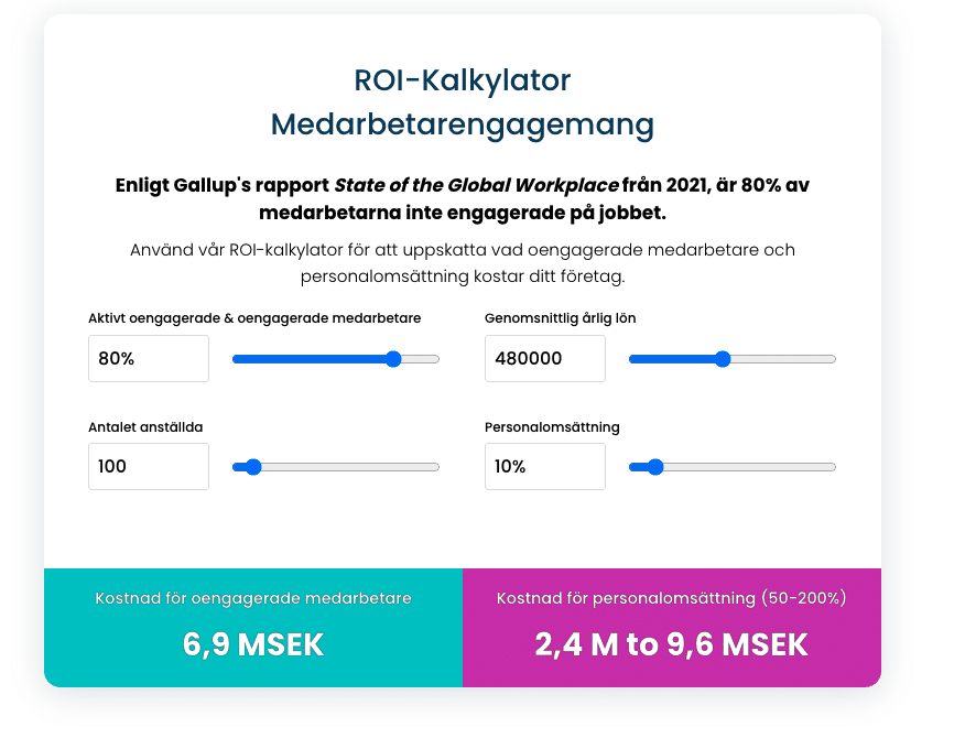 ROI av medarbetarengagemang