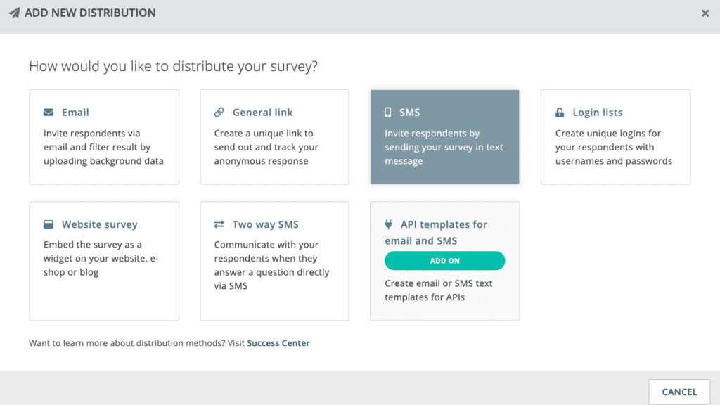 Screenshot survey distribution methods