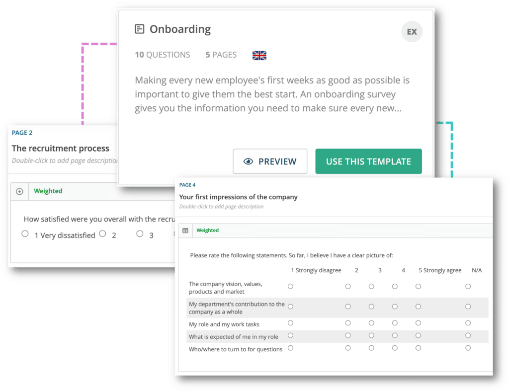 Free employee onboarding survey template with Netigate