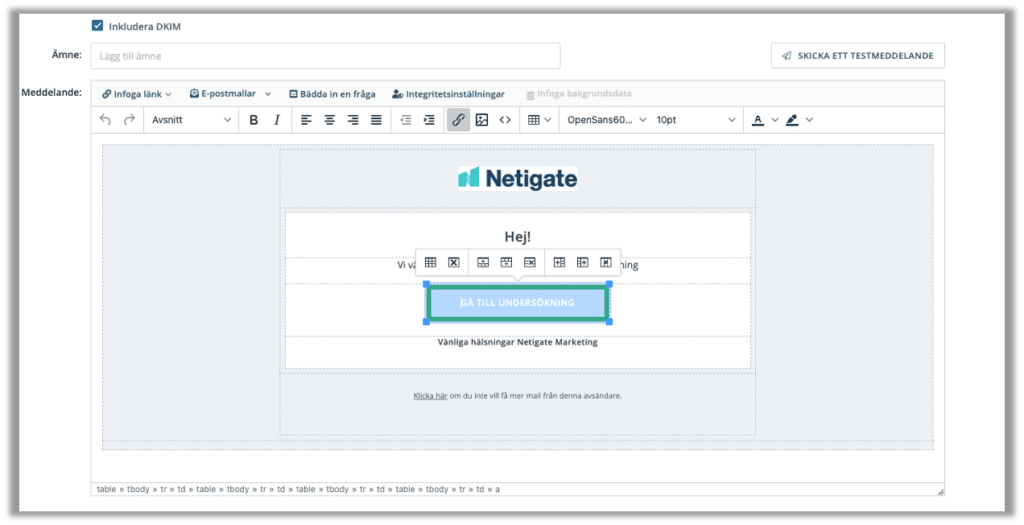 Netigate-funktioner