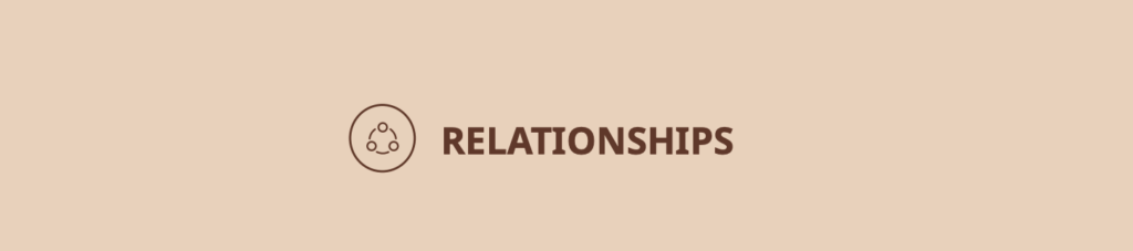 Lettering "Relationships"
