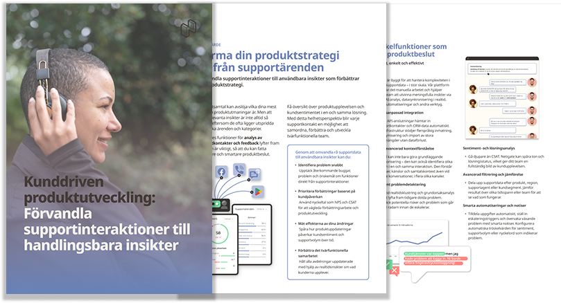 Analysera supportkontakter och kundfeedback med Netigate