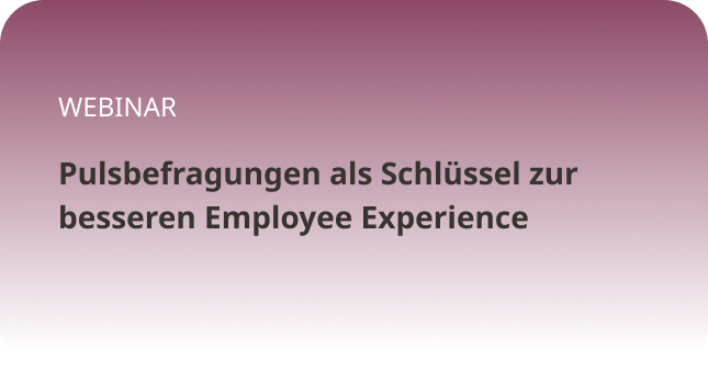Webinar Pulsbefragungen